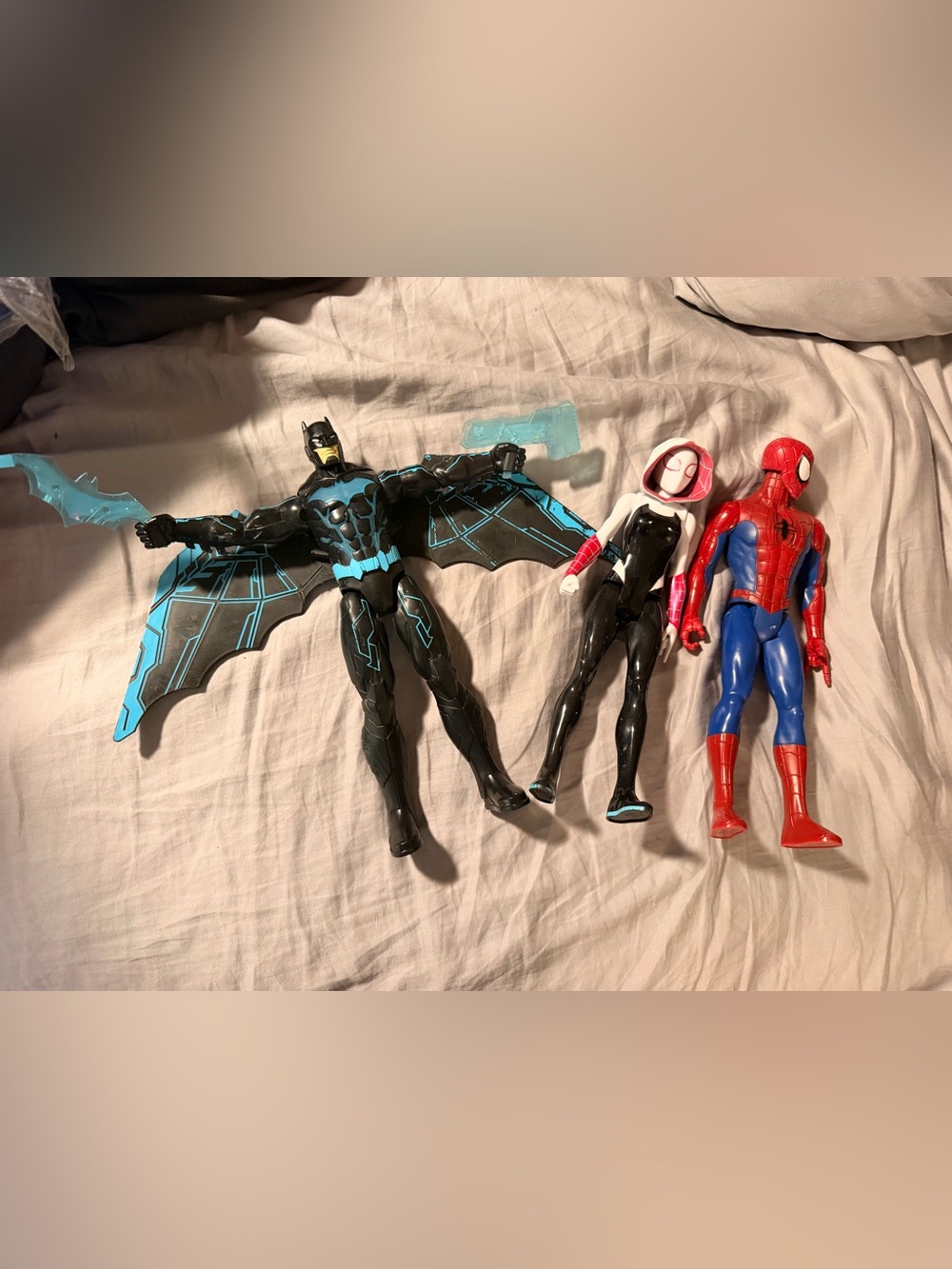 Batman and Spider-Man & Spider-Gwen Action Figure Set 12in